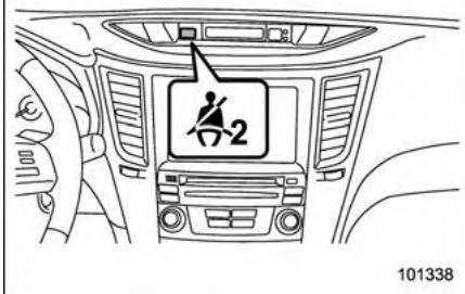 SUBARU Outback (2011) - Témoin avertisseur et carillon de ceinture de sécurité - 3
