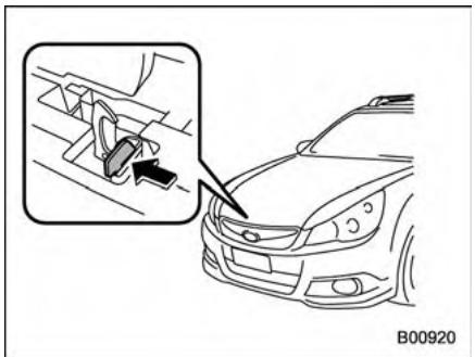 SUBARU Outback (2011) - Ouverture du capot: - 2
