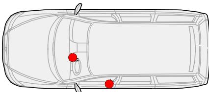 VOLVO V70 - V70R - XC70 (2004-2007) - Clé principale - 1