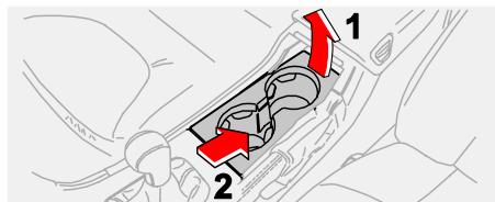 VOLVO V70 - V70R - XC70 (2004-2007) - Compartiments de rangement de la console centrale - 3