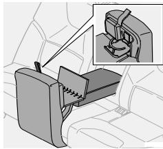 VOLVO V70 - V70R - XC70 (2004-2007) - Tablette rabatable (en option) - 2