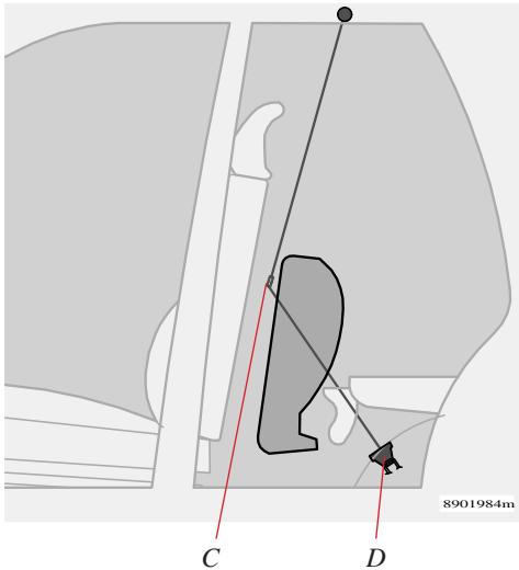 VOLVO V70 - V70R - XC70 (2004-2007) - Filet de chargement en nylon - 1