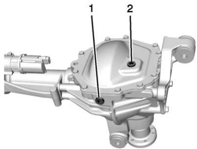GMC Canyon Phase 1 (2014-2021) - Intervalle de vérification et de vidange de lubrifiant - 1