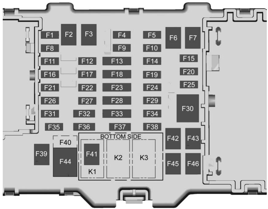GMC Canyon Phase 1 (2014-2021) - Bloc-fusibles d'ensemble d'instruments - 2