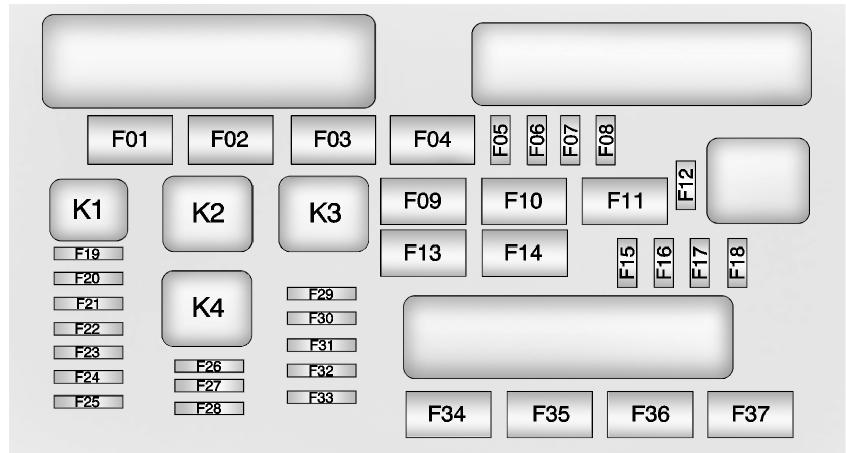 CADILLAC XTS (2012-2019) - Bloc-fusibles d'ensemble d'instruments - 4