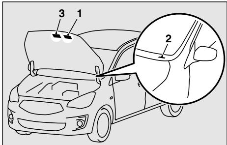 MITSUBISHI Mirage G4 (2016-2019) - Étiquetage du vehicule - 1