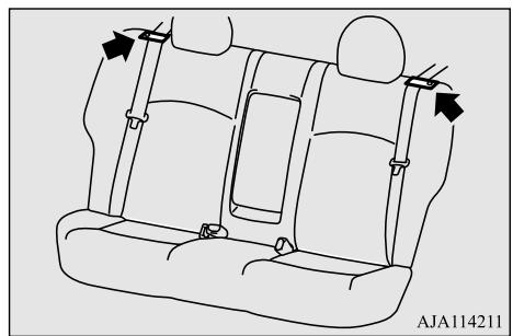 MITSUBISHI Mirage G4 (2016-2019) - Bande guide de ceinture de sécurité (siège arrêté) - 1