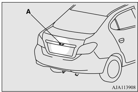 MITSUBISHI Mirage G4 (2016-2019) - Emplacement de laamera de recul - 1