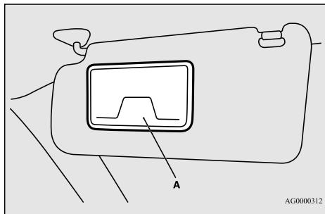 MITSUBISHI Mirage G4 (2016-2019) - Miroir de courtoisie - 1
