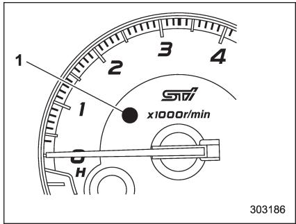 SUBARU WRX - WRX STI (2018) - Témoin indicateur REV et avertisseur sonore (STI) - 1