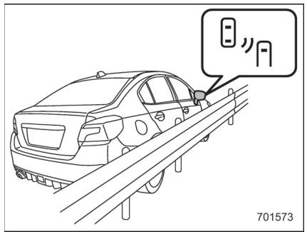 SUBARU WRX - WRX STI (2018) - Conseils de sécurité concernant le témoin indicateur/signal sonore d'avertissement d'approche BSD/RCTA - 1