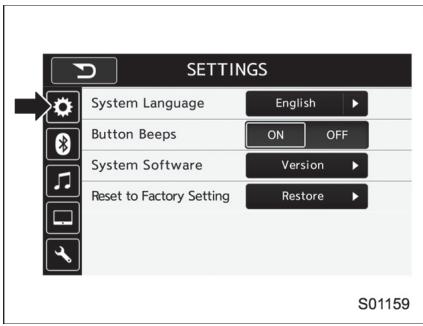 SUBARU WRX - WRX STI (2018) - Reglages généraux - 1