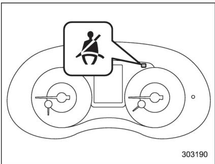 SUBARU WRX - WRX STI (2018) - Témoin avertisseur et signal sonore de ceinture de sécurité - 1