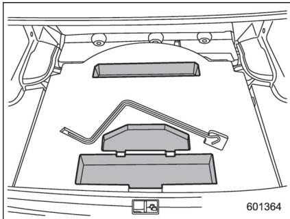 SUBARU WRX - WRX STI (2018) - Espace de rangement sous plancher - 1