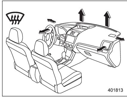 SUBARU WRX - WRX STI (2018) - ■ Sélection du mode de circulation d'air - 5