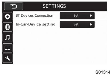 SUBARU WRX - WRX STI (2018) - Enregistrement d'un téléphone Bluetooth pour la première fois - 1