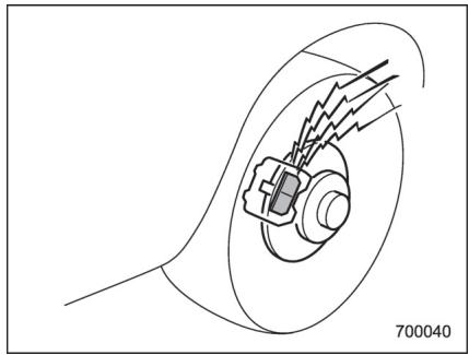SUBARU WRX - WRX STI (2018) - Indicateurs d'usure des plaquettes de frein à disque - 1
