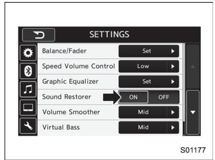 SUBARU WRX - WRX STI (2018) - "Égaliseur graphique" - 4