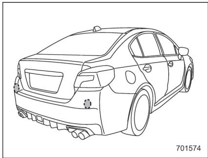 SUBARU WRX - WRX STI (2018) - ■ Manipulation des capteurs radar - 1