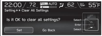 SUBARU WRX - WRX STI (2018) - Effacer un réglage - 1