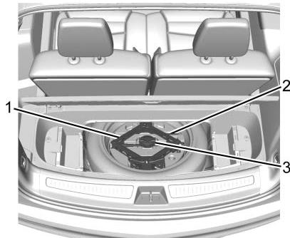 CADILLAC XT6 (2021) - Dépose du pavé de secours et des outils - 2