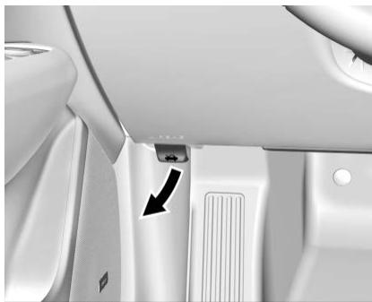 CADILLAC XT6 (2021) - Pour lever le capot : - 1