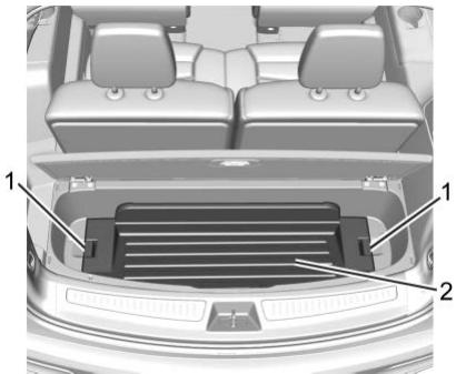 CADILLAC XT6 (2021) - Retirer le plateau du système de gestion de chargement - 1