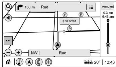 CADILLAC XT6 (2021) - Icônes de point d'intérêt intelligentes sur la carte (option) - 1