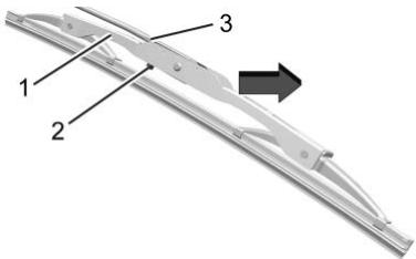 CADILLAC XT6 (2021) - Remplacement du balai d'essuie-glace arrière - 2