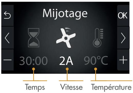 MAGIMIX COOK EXPERT XL CONNECT PREMIUM - Réglages des paramètres (temps, vitesse, température) - 1
