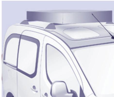 PEUGEOT Partner Phase 2 (2012-2015) - Préconisations pour le chargement sur le toit - 2