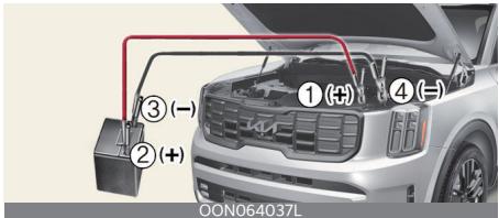 KIA Telluride Phase 2 (2023) - Demarrage d'appoint - 1