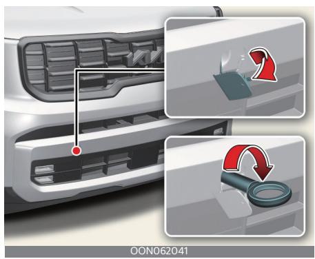 KIA Telluride Phase 2 (2023) - Crocket de remorquage amovible - 2