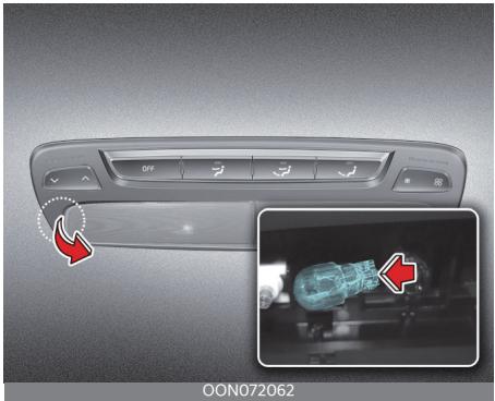 KIA Telluride Phase 2 (2023) - Remplacement d'une ampoule de lampe d'ambiance (type ampoule) - 1