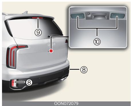KIA Telluride Phase 2 (2023) - Position d'ampoule de feu (arrière) - 3