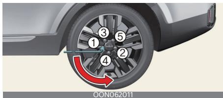 KIA Telluride Phase 2 (2023) - Remplacement d'un pneu - 2