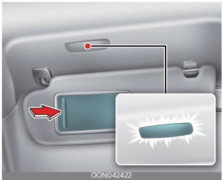 KIA Telluride Phase 2 (2023) - Lampe de miroir de courtoisie (selon l'équipement) - 1