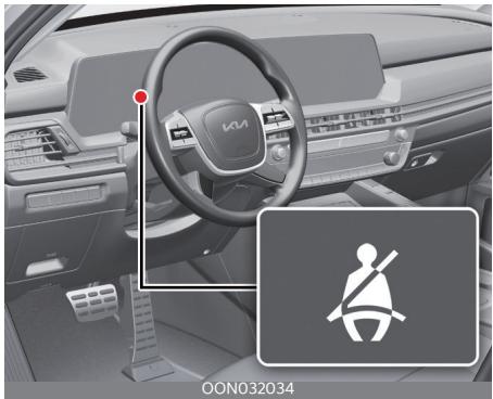 KIA Telluride Phase 2 (2023) - Alerte de ceinture de sécurité du conducteur - 1