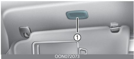 KIA Telluride Phase 2 (2023) - Remplacement d'une lumière de miroir (de type ampoule) - 1