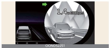 KIA Telluride Phase 2 (2023) - Écran de surveillance des angles morts (BVM) (selon l'équipement) - 2