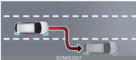 KIA Telluride Phase 2 (2023) - Assistance au changement de voie sur l'autoroute (selon l'équipement) - 1
