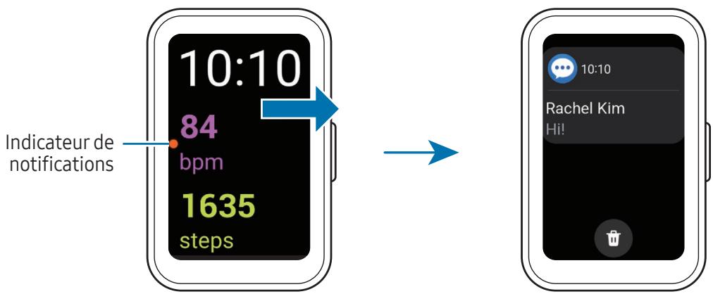 10:10 84 bpm 1635 steps Indicateur de notifications 10:10 Rachel Kim Hi!