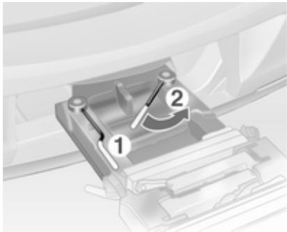 OPEL Antara Phase 2 (2010-2014) - Verrouillage du système de transport arrière - 1