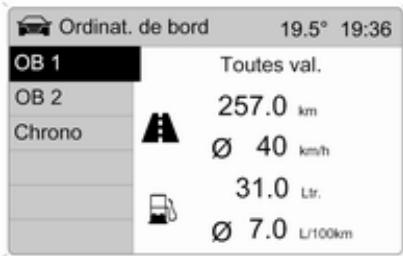 OPEL Antara Phase 2 (2010-2014) - Ordinateur de bord dans l'affichage d'informations graphique ou dans l'affichage d'informations en couleurs - 1