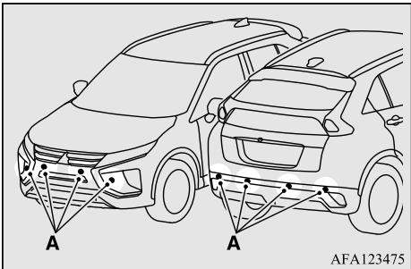 MITSUBISHI Eclipse Cross (2017-2021) - Capteurs de stationnement (avant/arrière) (le cas échéant) - 1