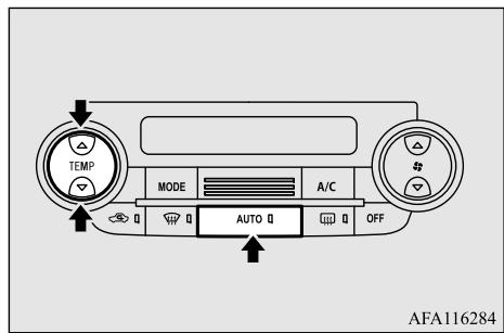 TEMP MODE A/C AUTO OFF AFA116284