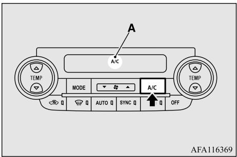 A A/C MODE AUTO SYNC OFF AFA116369