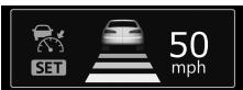 MITSUBISHI Eclipse Cross (2017-2021) - Quand le système ACC détecte un véhicule dans la distance définie - 1