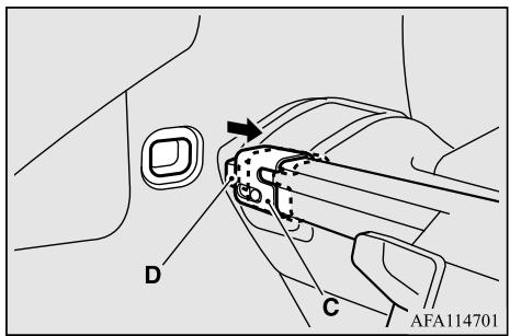 MITSUBISHI Eclipse Cross (2017-2021) - Pour changer la position - 2