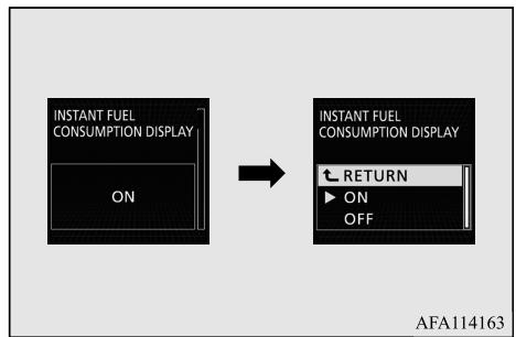 MITSUBISHI Eclipse Cross (2017-2021) - Modification de l'affichage de consommation actuelle en carburant - 1
